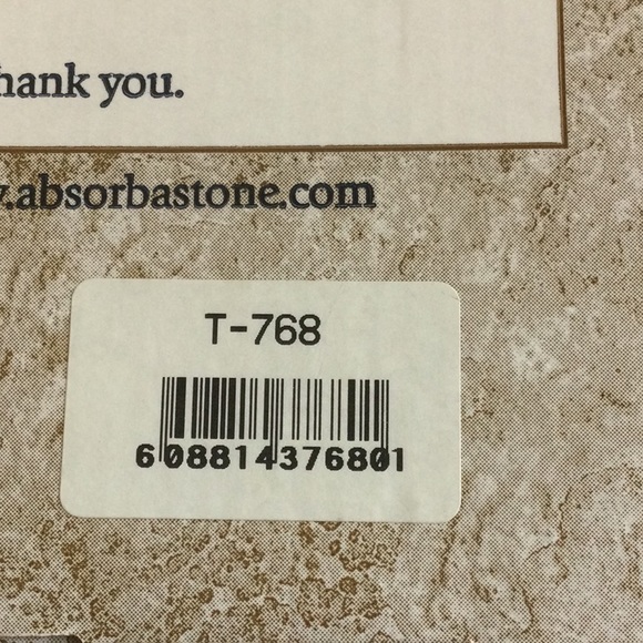 Absorbent Stone Trivet with purple iris in gift box - Picture 4 of 4